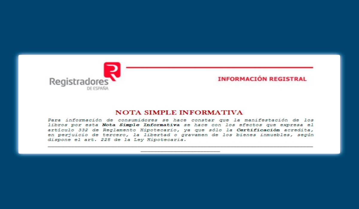Solicitud de la nota simple: ¿Qué es y para qué sirve?